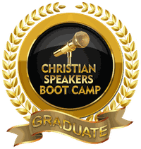 Christian Speakers Boot Camp Graduate emblem